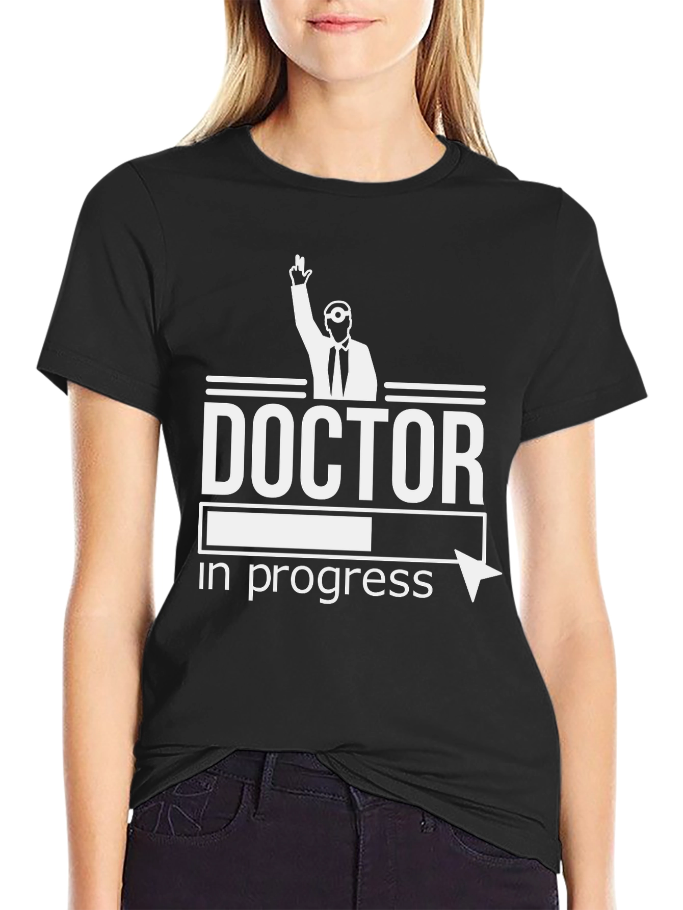 Doctor in Progress Black T-Shirt