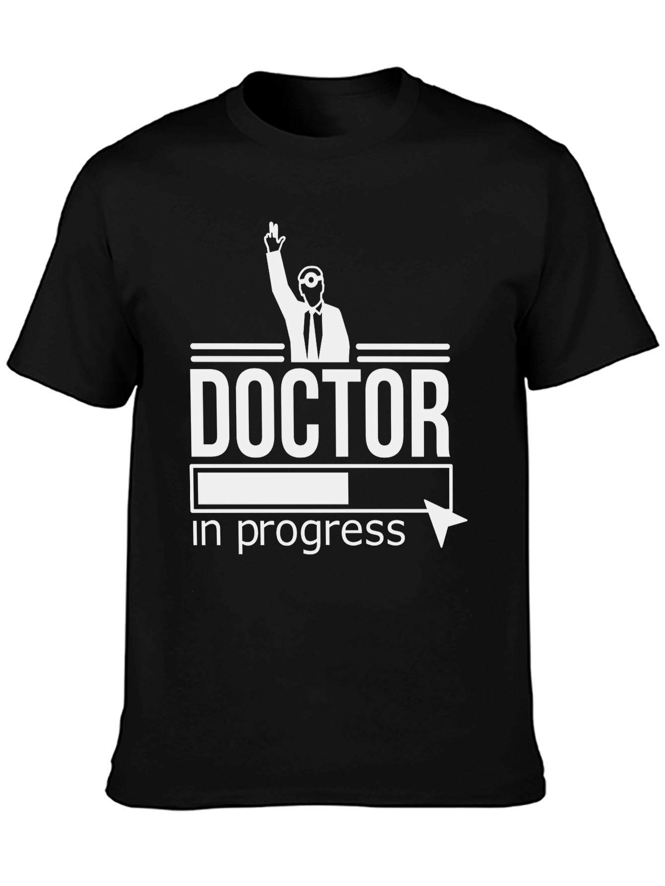 Doctor in Progress Black T-Shirt