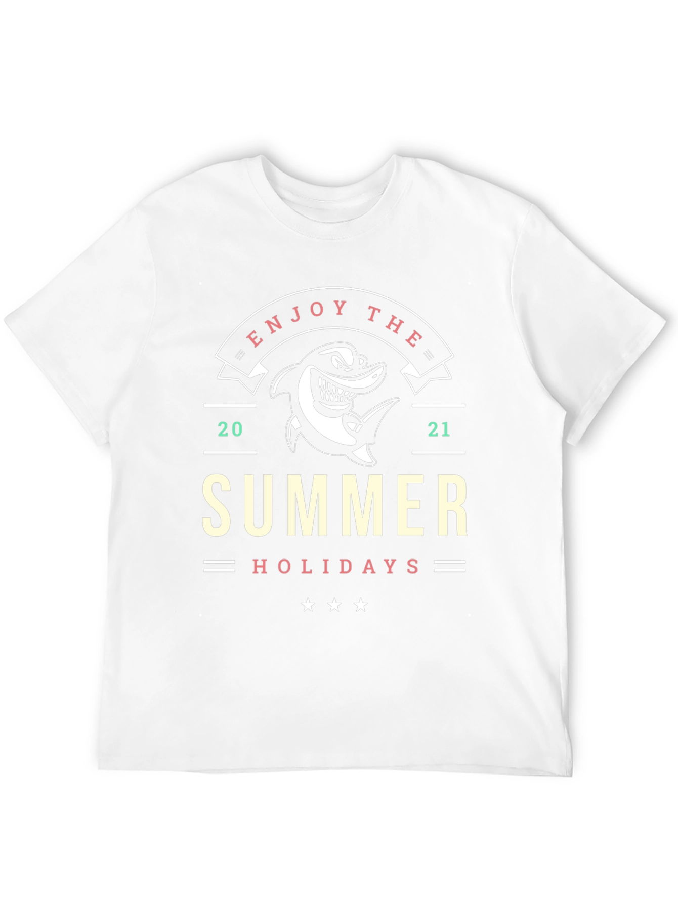 Enjoy the Summer Holidays Black T-Shirt