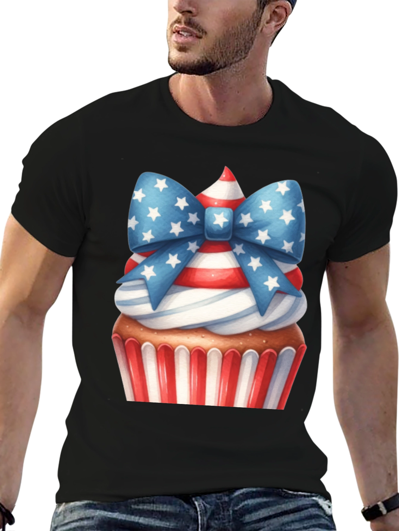 Patriotic Cupcake Graphic Tee