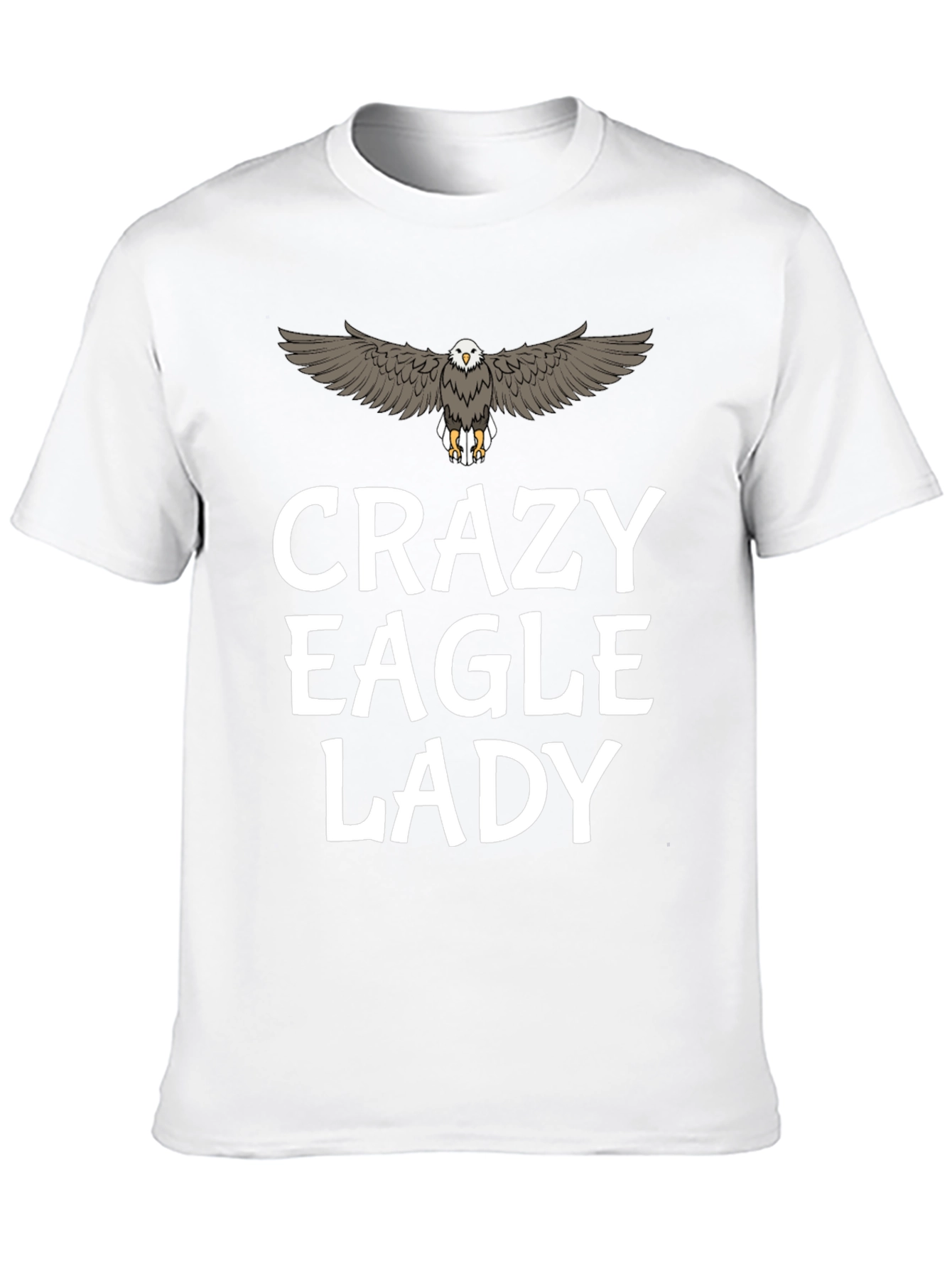 Crazy Eagle Lady T-Shirt - Black
