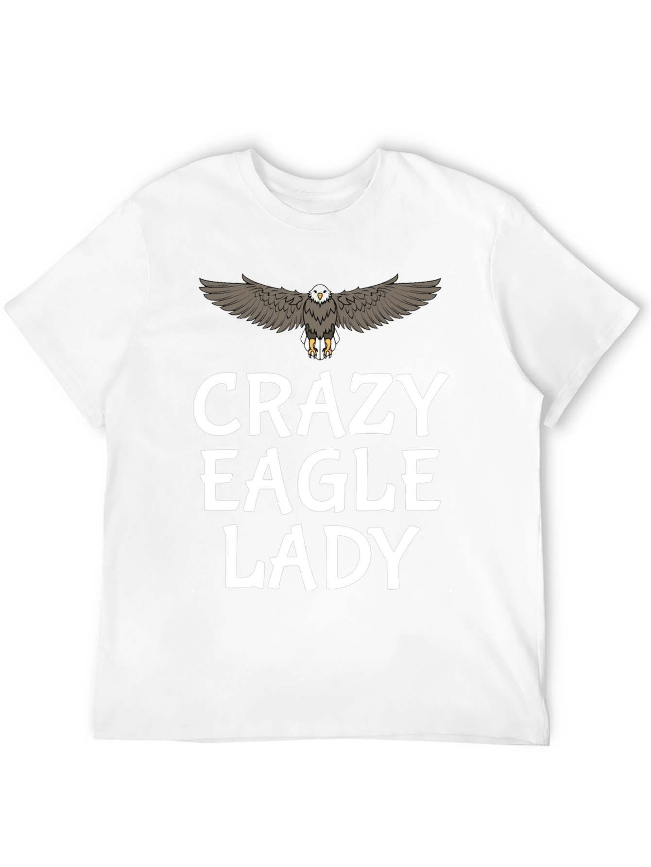 Crazy Eagle Lady T-Shirt - Black
