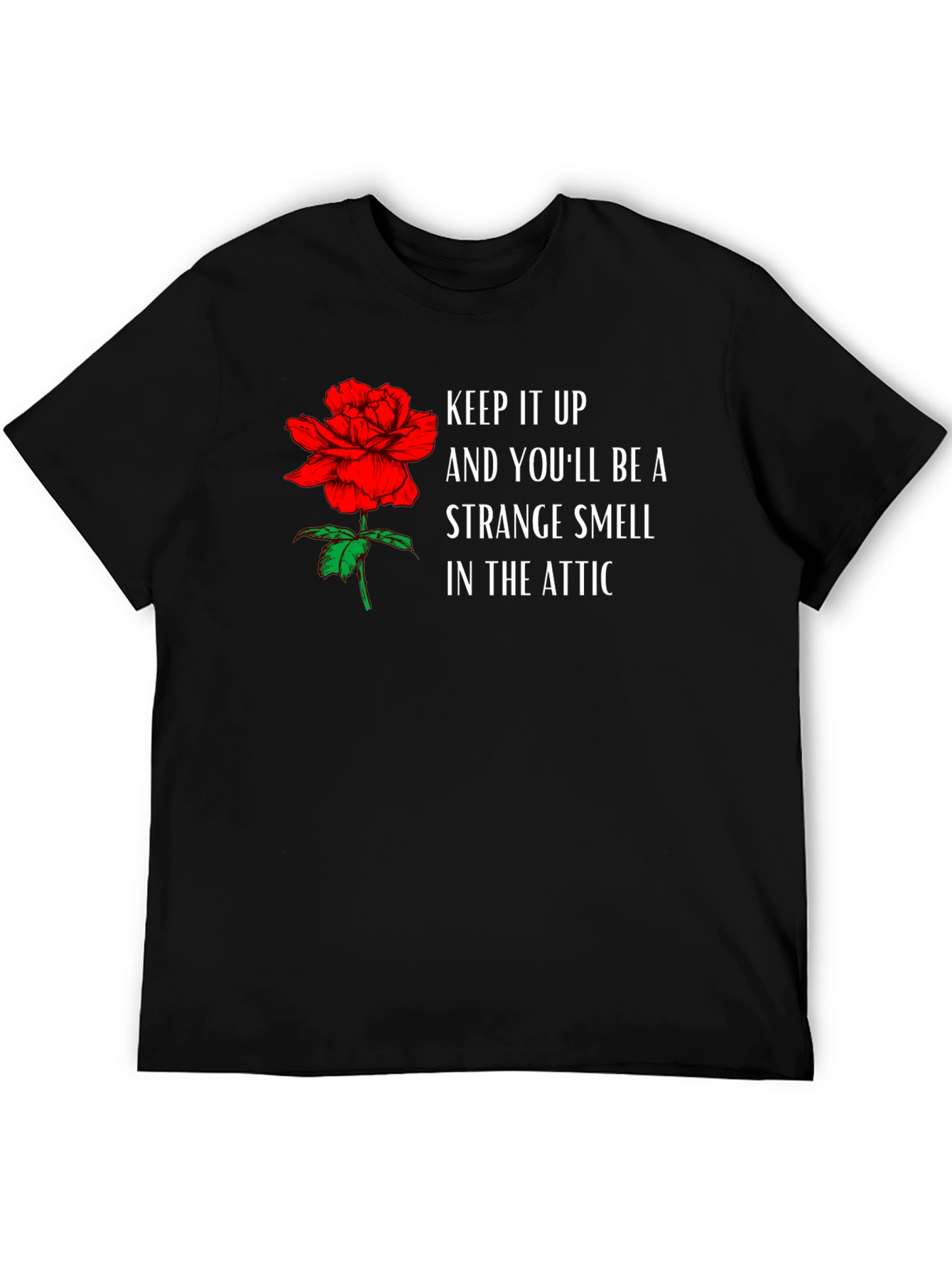 Strange Smell Attic Rose Graphic Tee