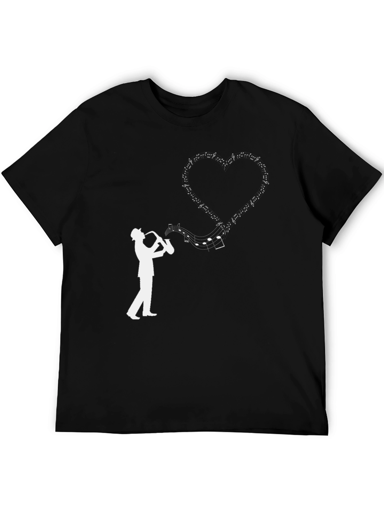 Saxophone Heart Music T-Shirt