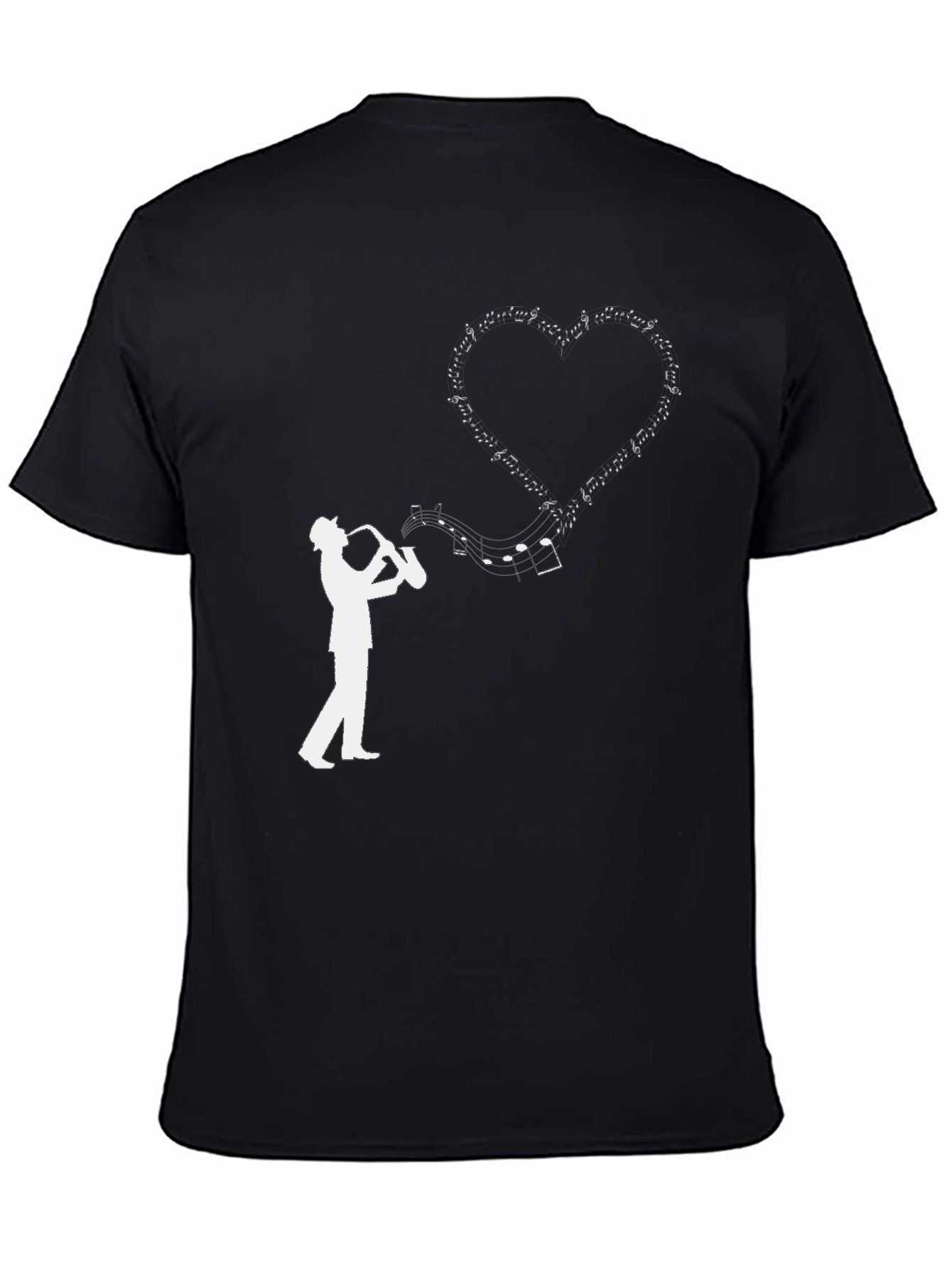 Saxophone Heart Music T-Shirt