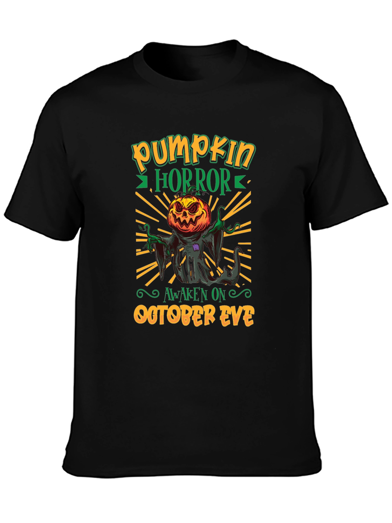 Pumpkin Horror Halloween T-Shirt