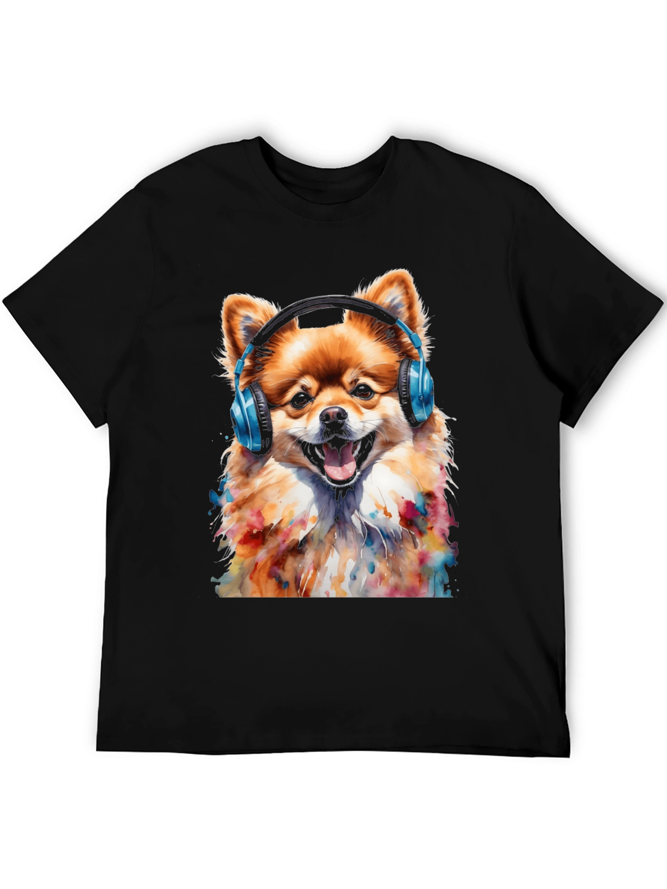 Dog with Headphones T-Shirt