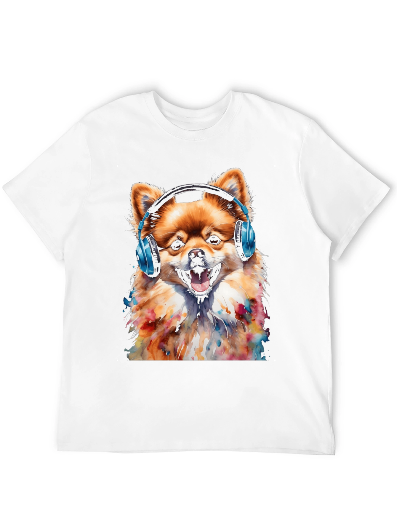 Dog with Headphones T-Shirt