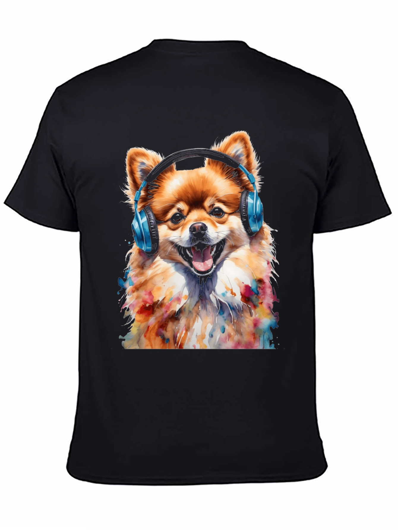 Dog with Headphones T-Shirt