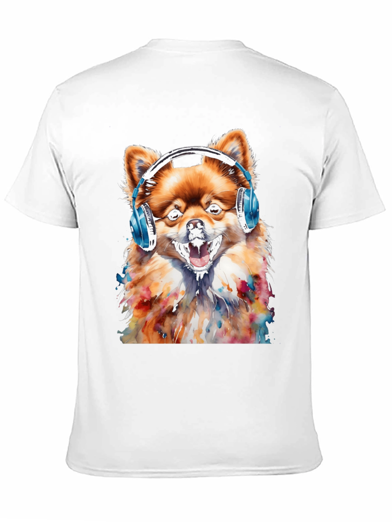 Dog with Headphones T-Shirt