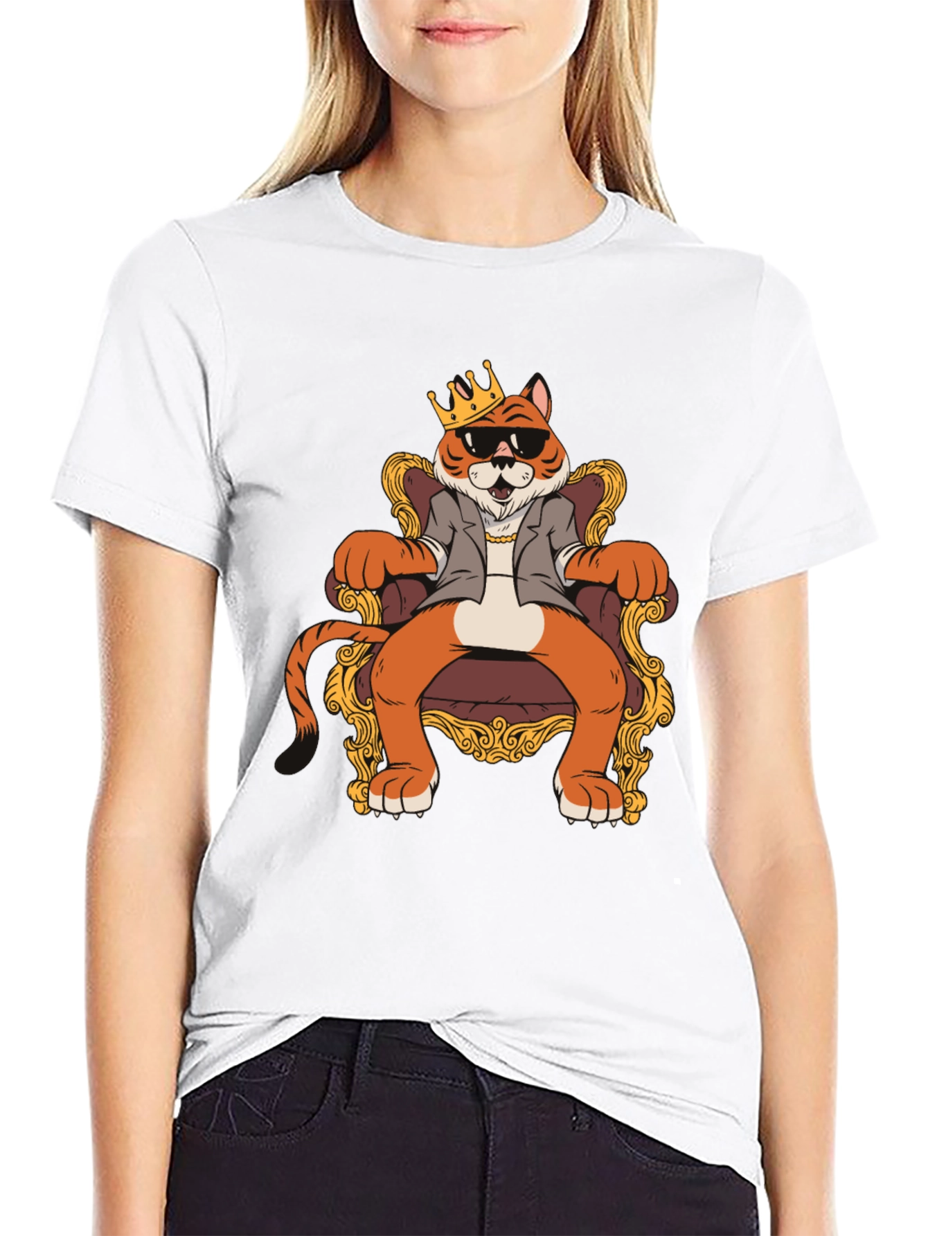 Tiger King Graphic T-Shirt - Cool Animal Tee