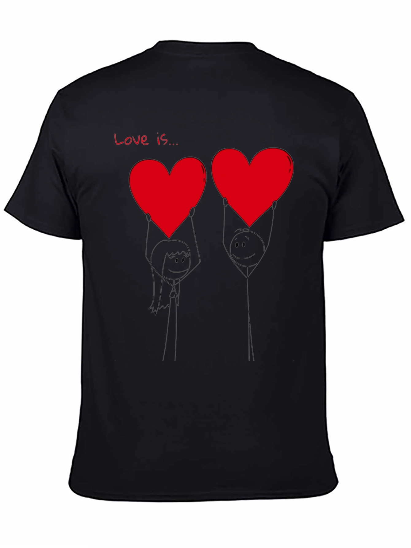 Love Is... Graphic T-Shirt - Heart Design