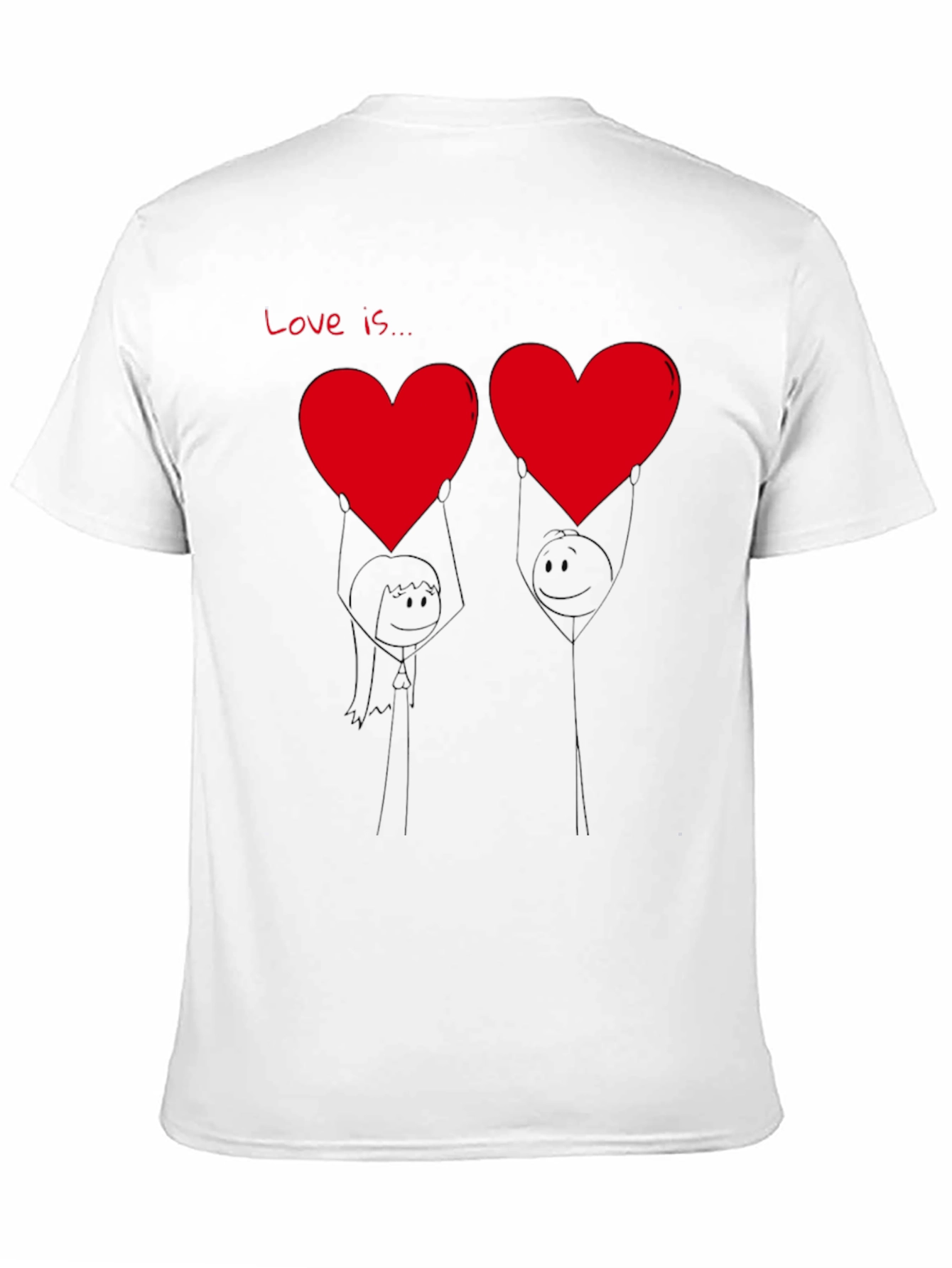 Love Is... Graphic T-Shirt - Heart Design