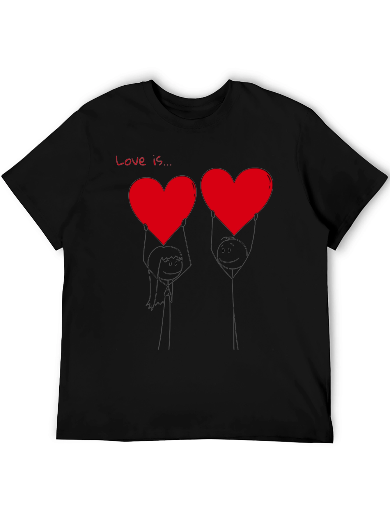 Love Is... Graphic T-Shirt - Heart Design