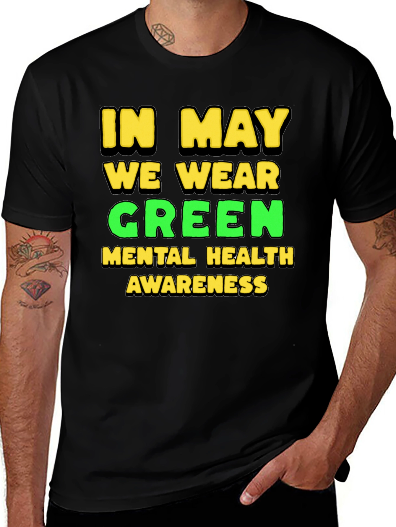 Green Mental Health Awareness T-Shirt