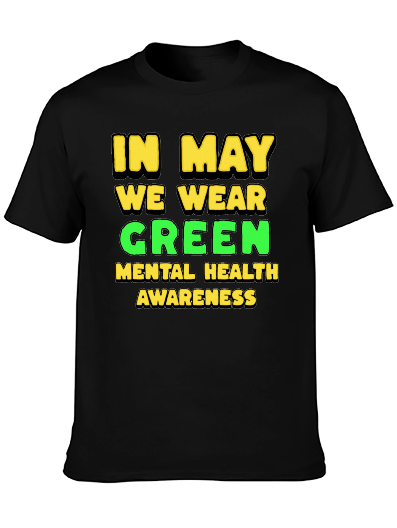 Green Mental Health Awareness T-Shirt