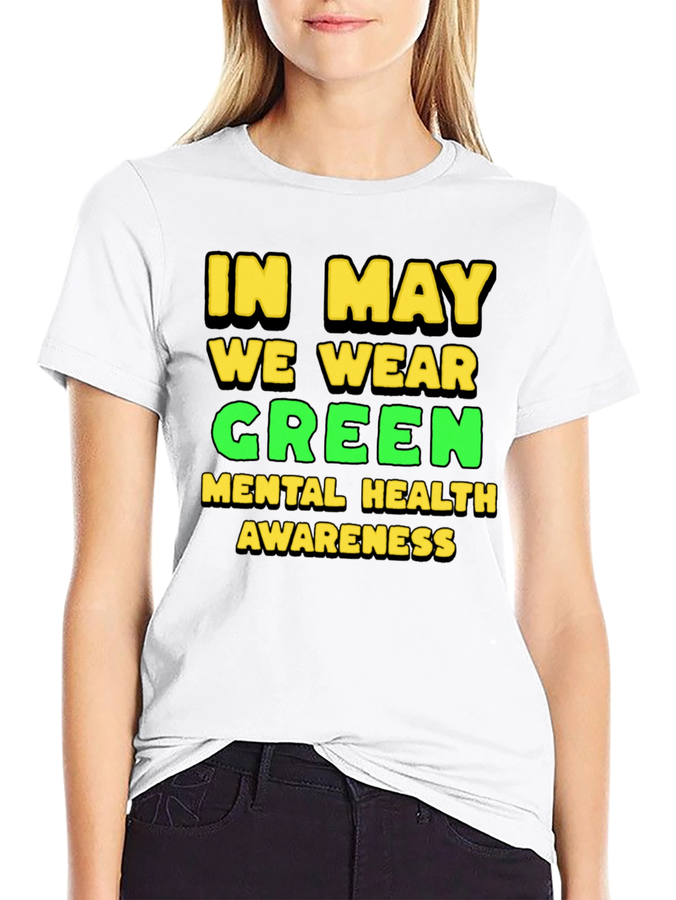 Green Mental Health Awareness T-Shirt