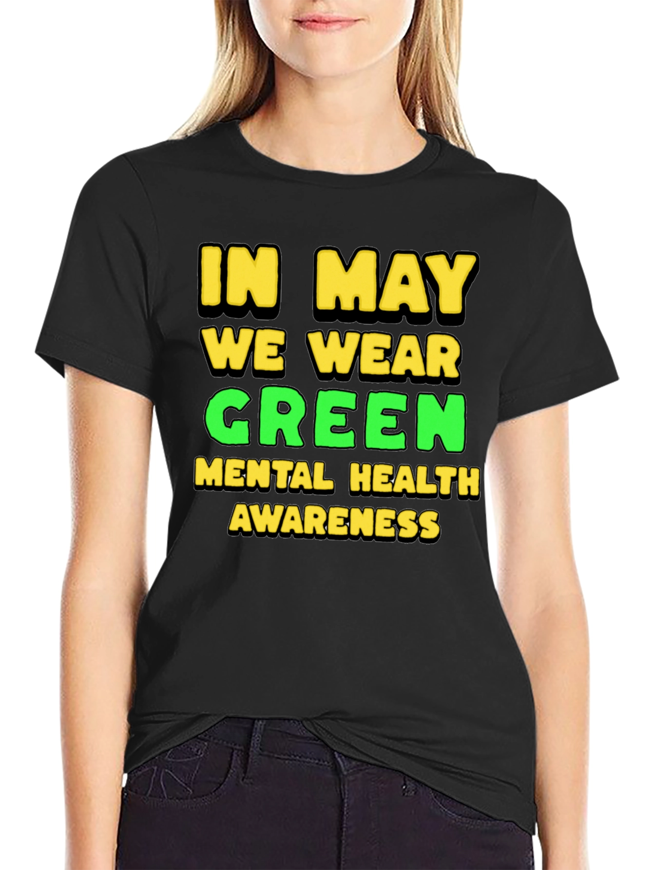 Green Mental Health Awareness T-Shirt