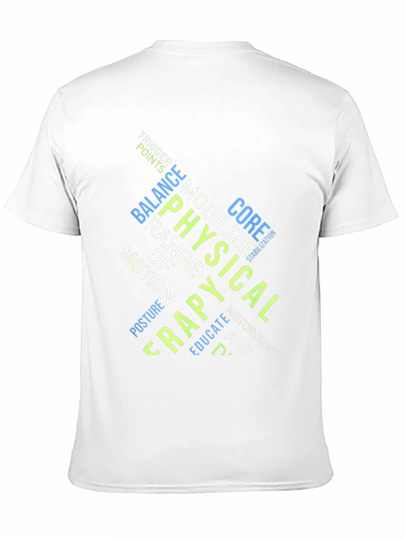 Physical Therapy Word Art Graphic Tee