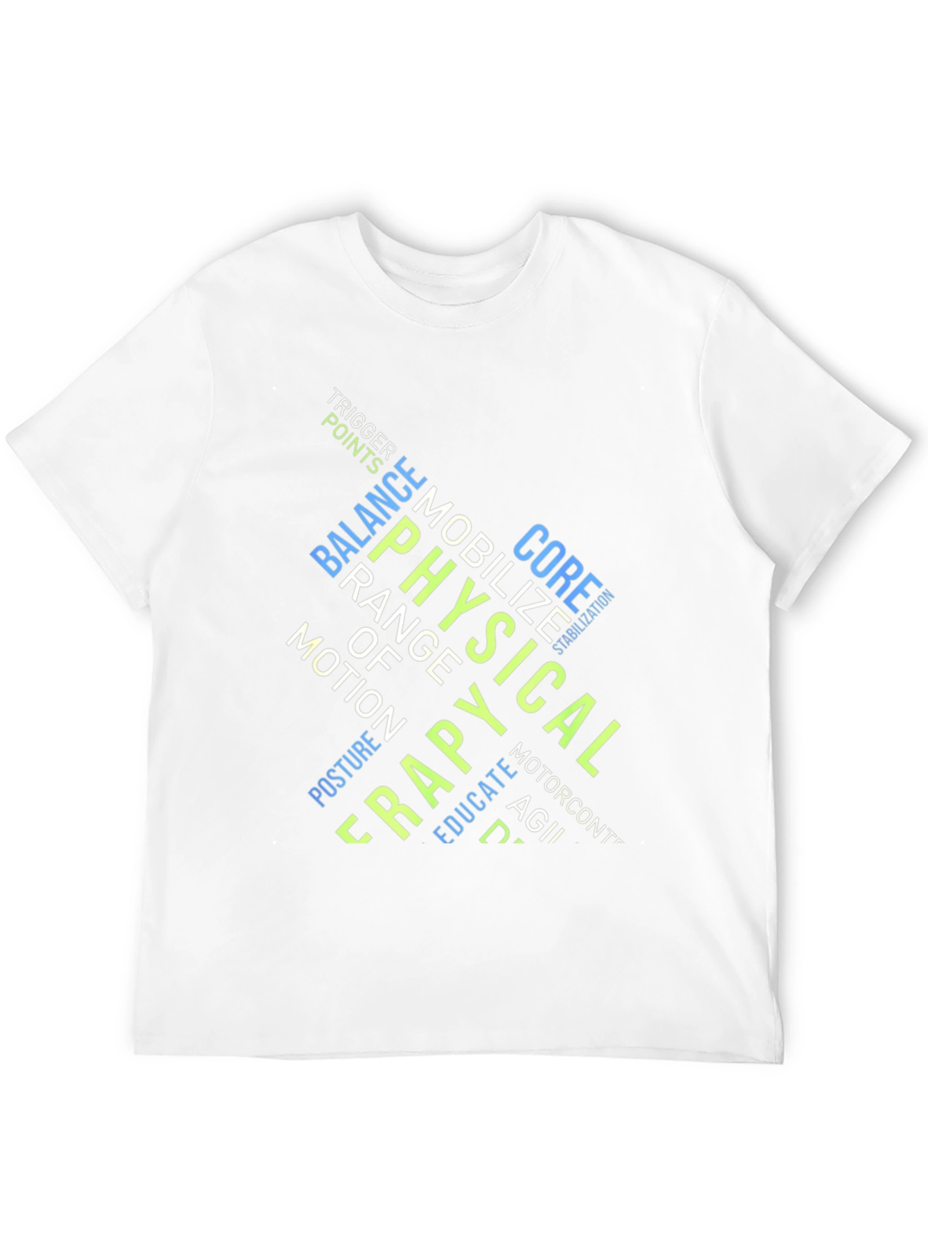 Physical Therapy Word Art Graphic Tee
