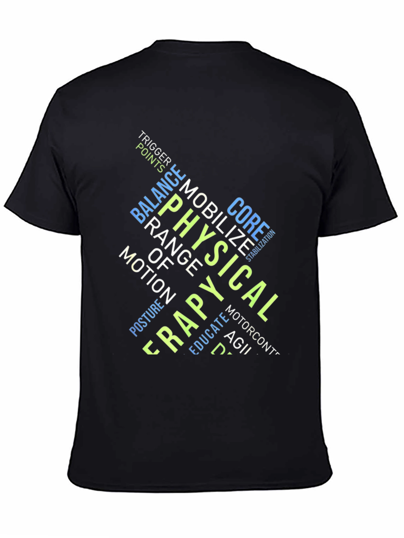Physical Therapy Word Art Graphic Tee