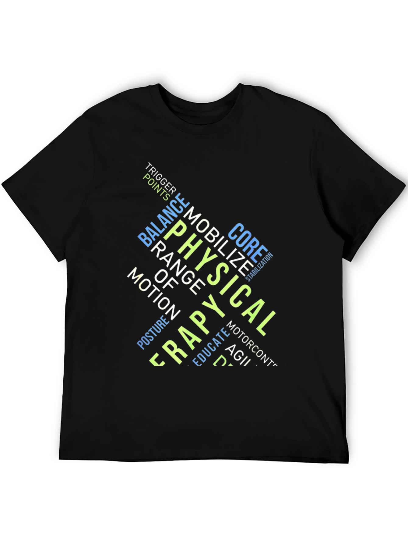 Physical Therapy Word Art Graphic Tee