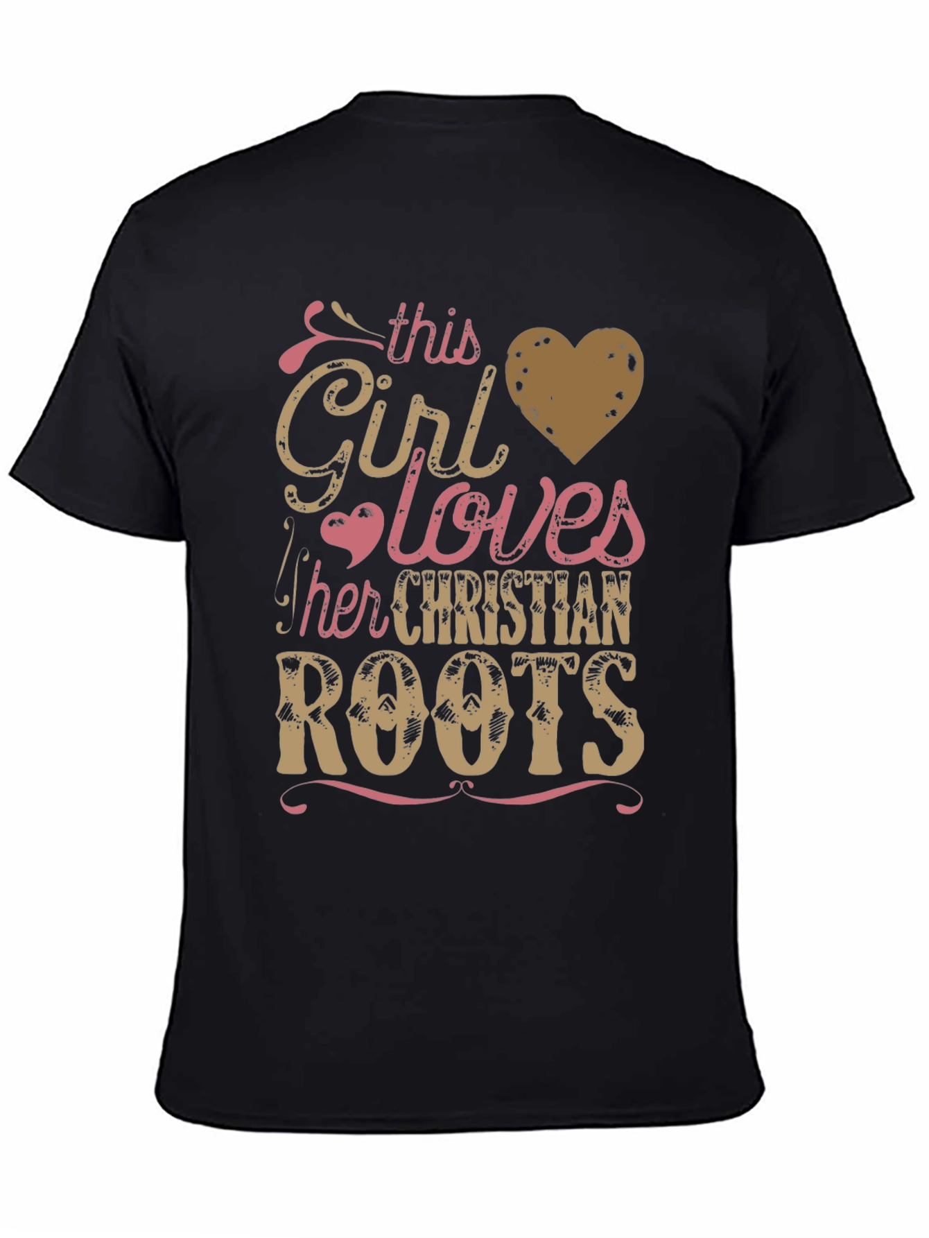 Christian Roots Girl T-Shirt Faith-Based Apparel
