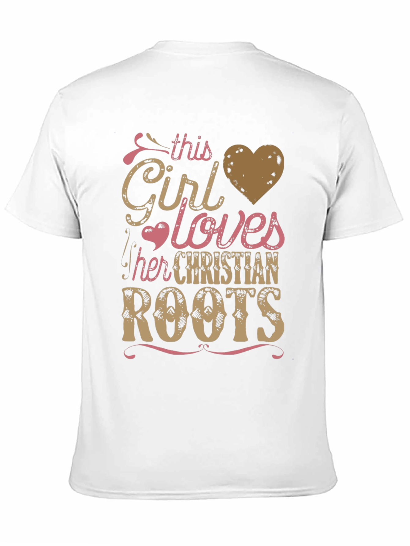 Christian Roots Girl T-Shirt Faith-Based Apparel