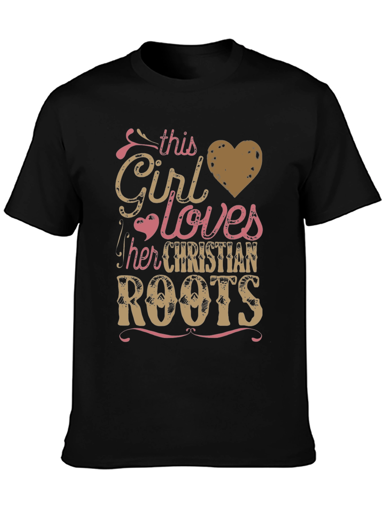 Christian Roots Girl T-Shirt Faith-Based Apparel