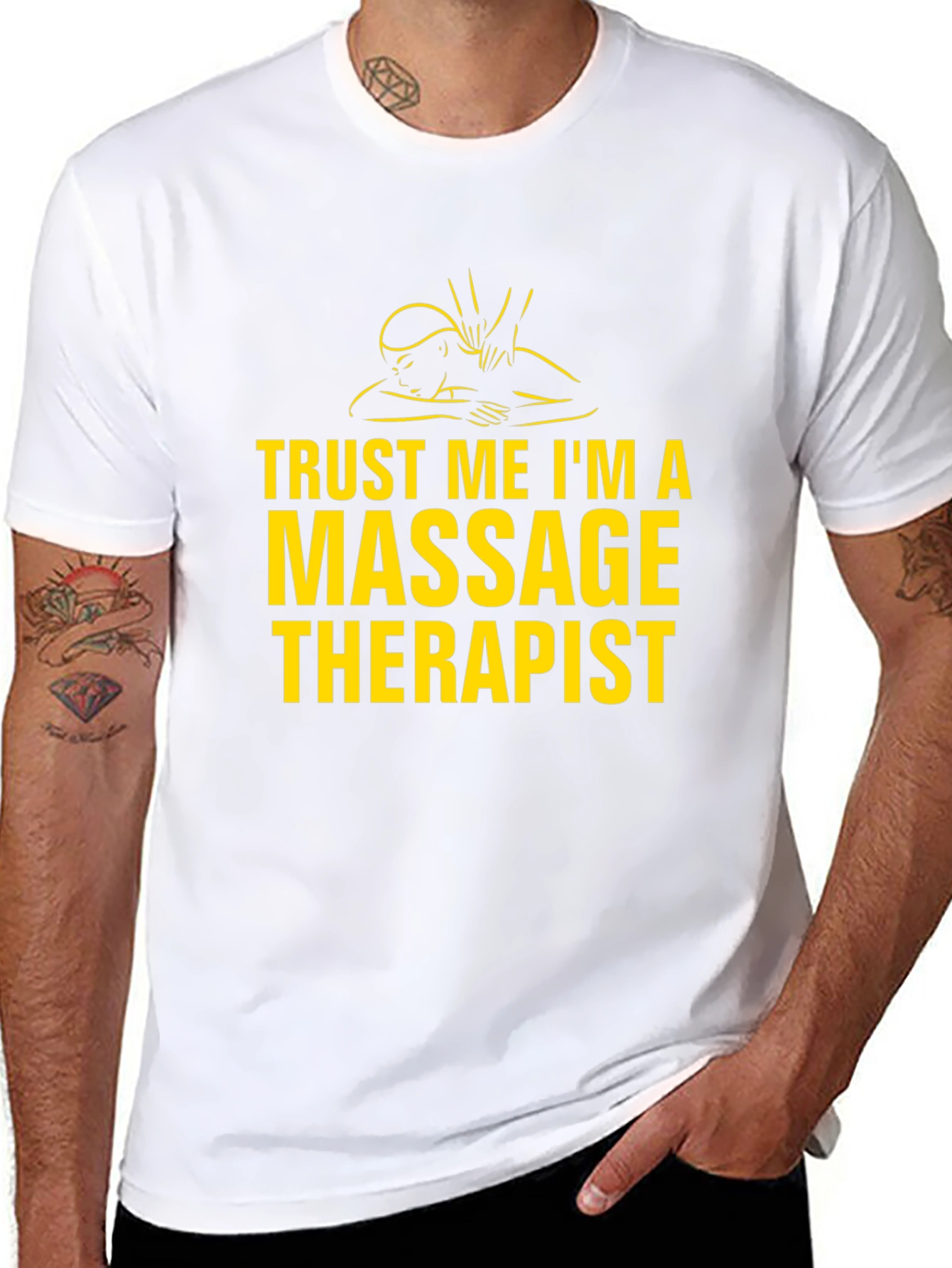 Trust Me Im A Massage Therapist Black T-Shirt