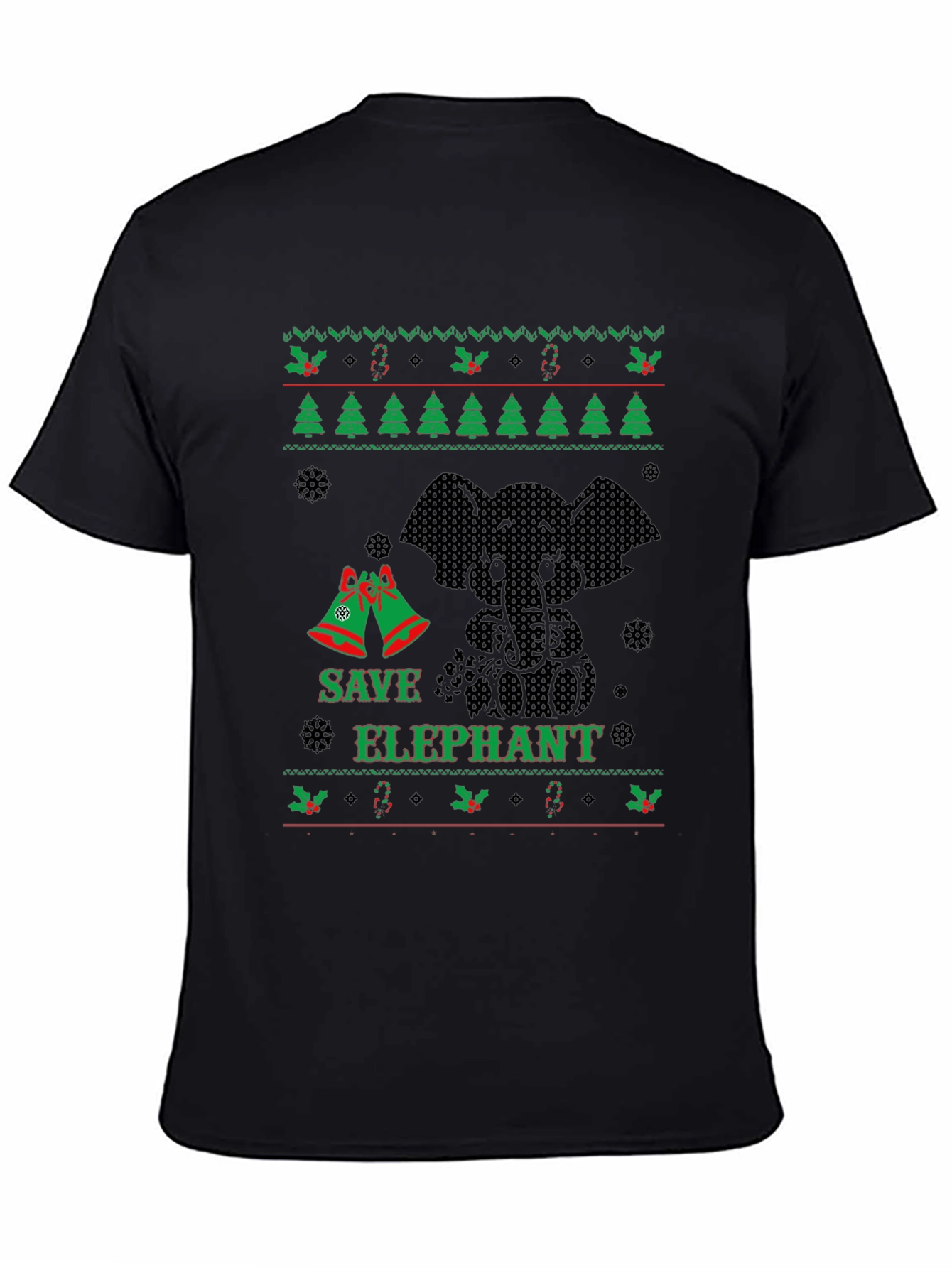 Save Elephant Ugly Christmas Sweater T-Shirt