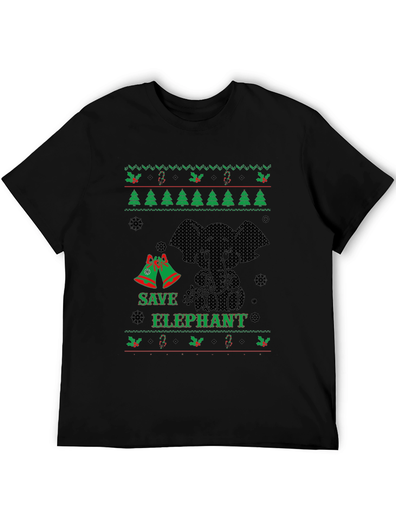 Save Elephant Ugly Christmas Sweater T-Shirt