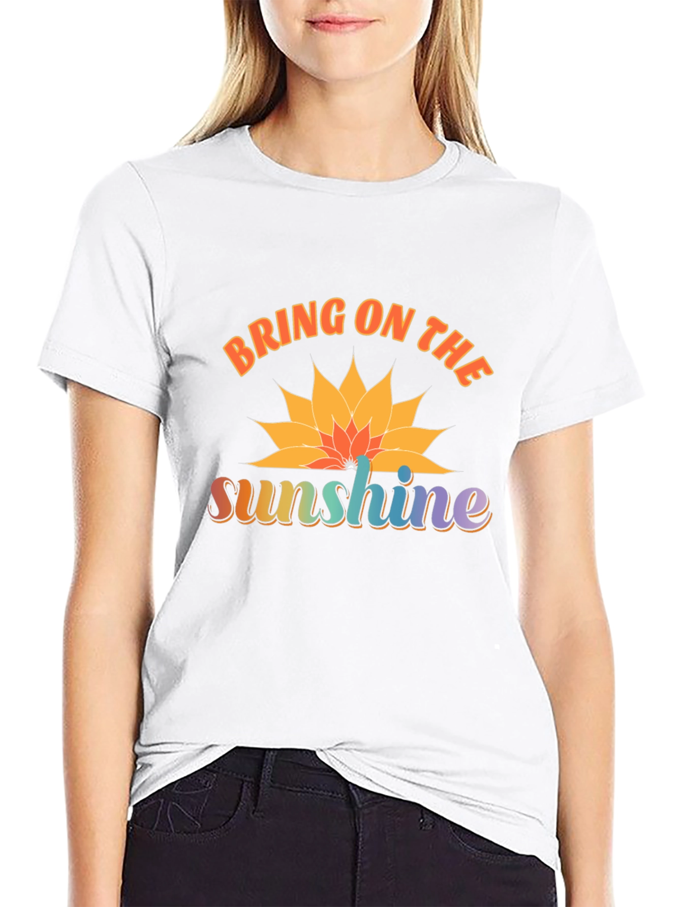 Bring on the Sunshine Black Graphic T-Shirt