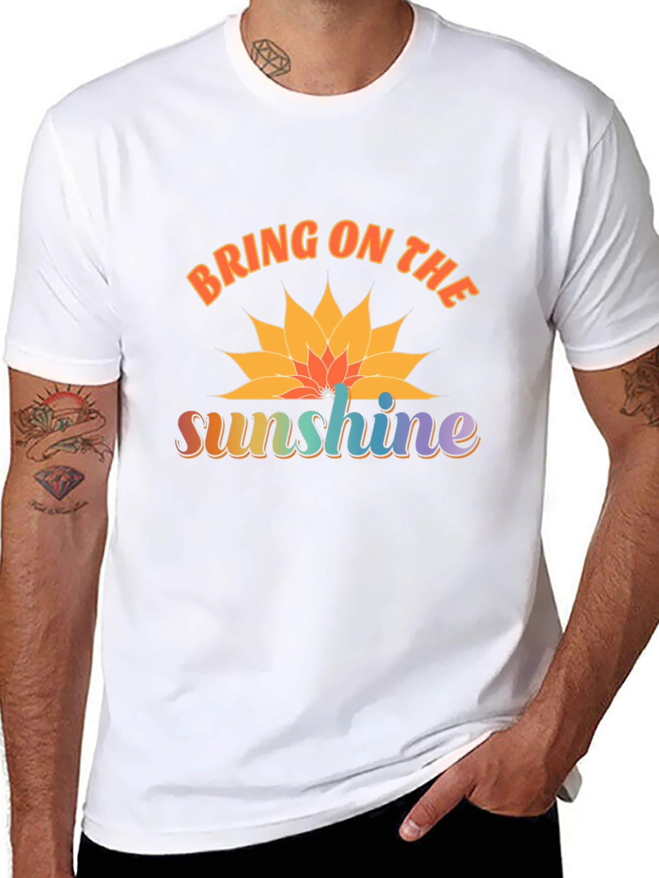 Bring on the Sunshine Black Graphic T-Shirt