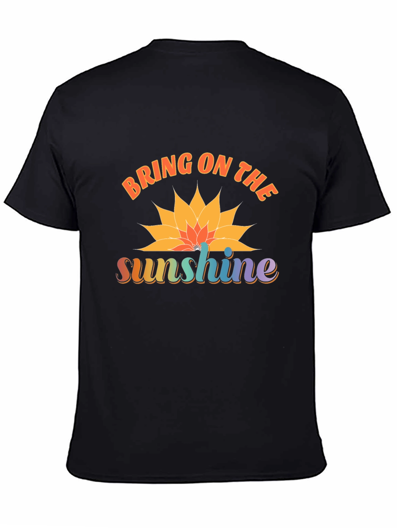 Bring on the Sunshine Black Graphic T-Shirt