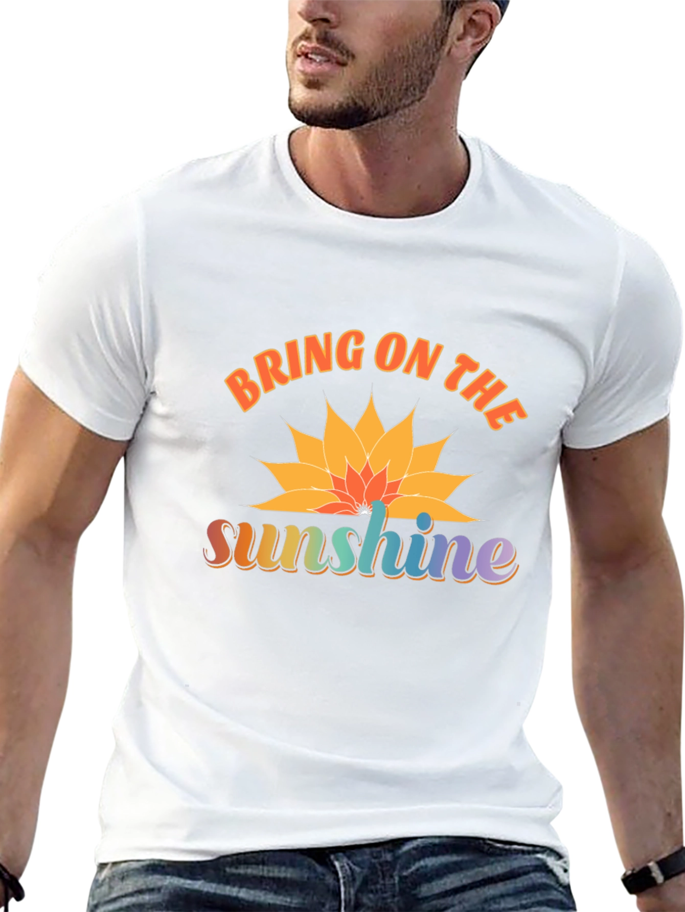 Bring on the Sunshine Black Graphic T-Shirt