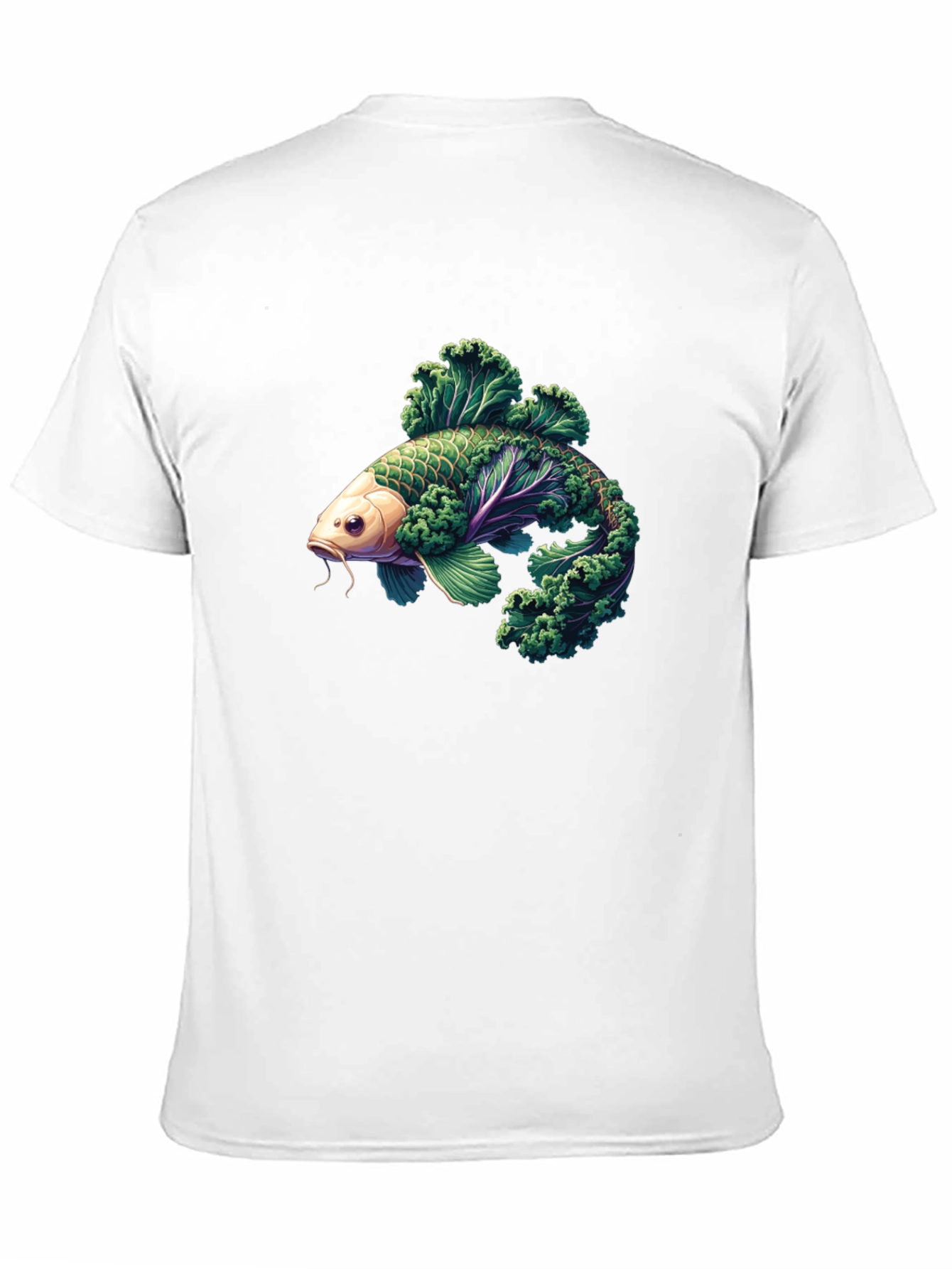 Kale Fish Graphic T-Shirt