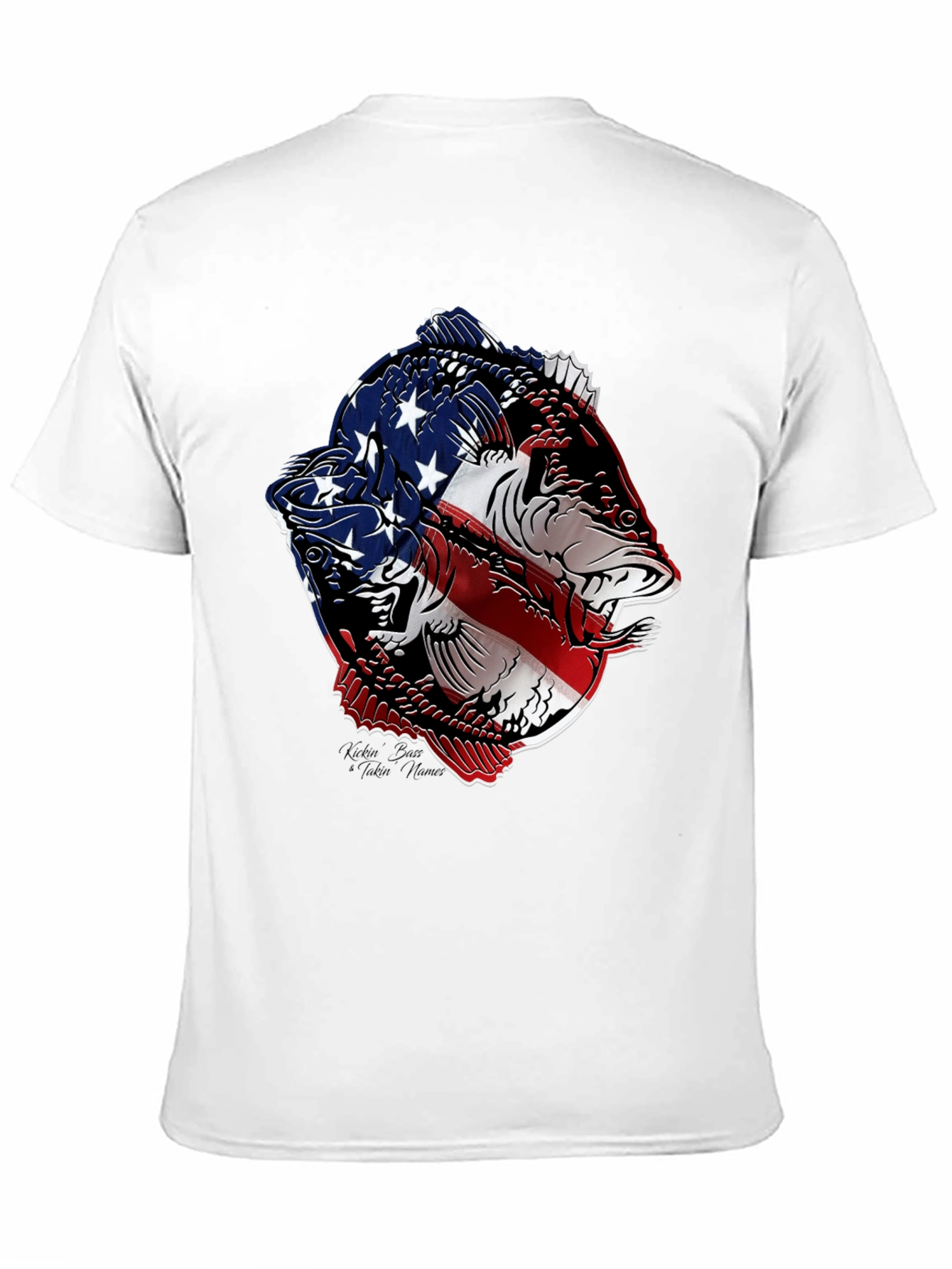American Flag Fish Graphic Tee