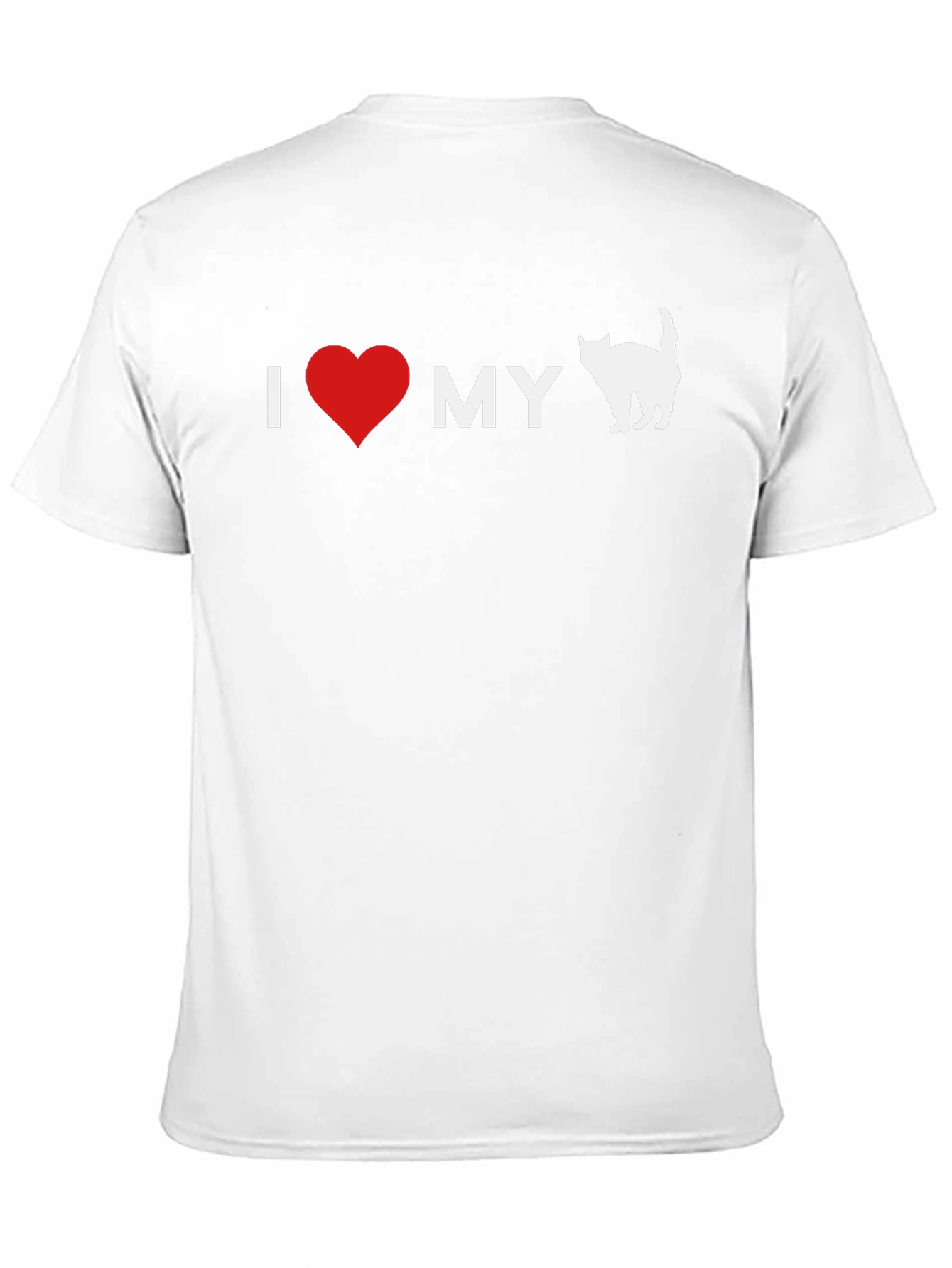 I Heart My Cat T-Shirt - Black Graphic Tee