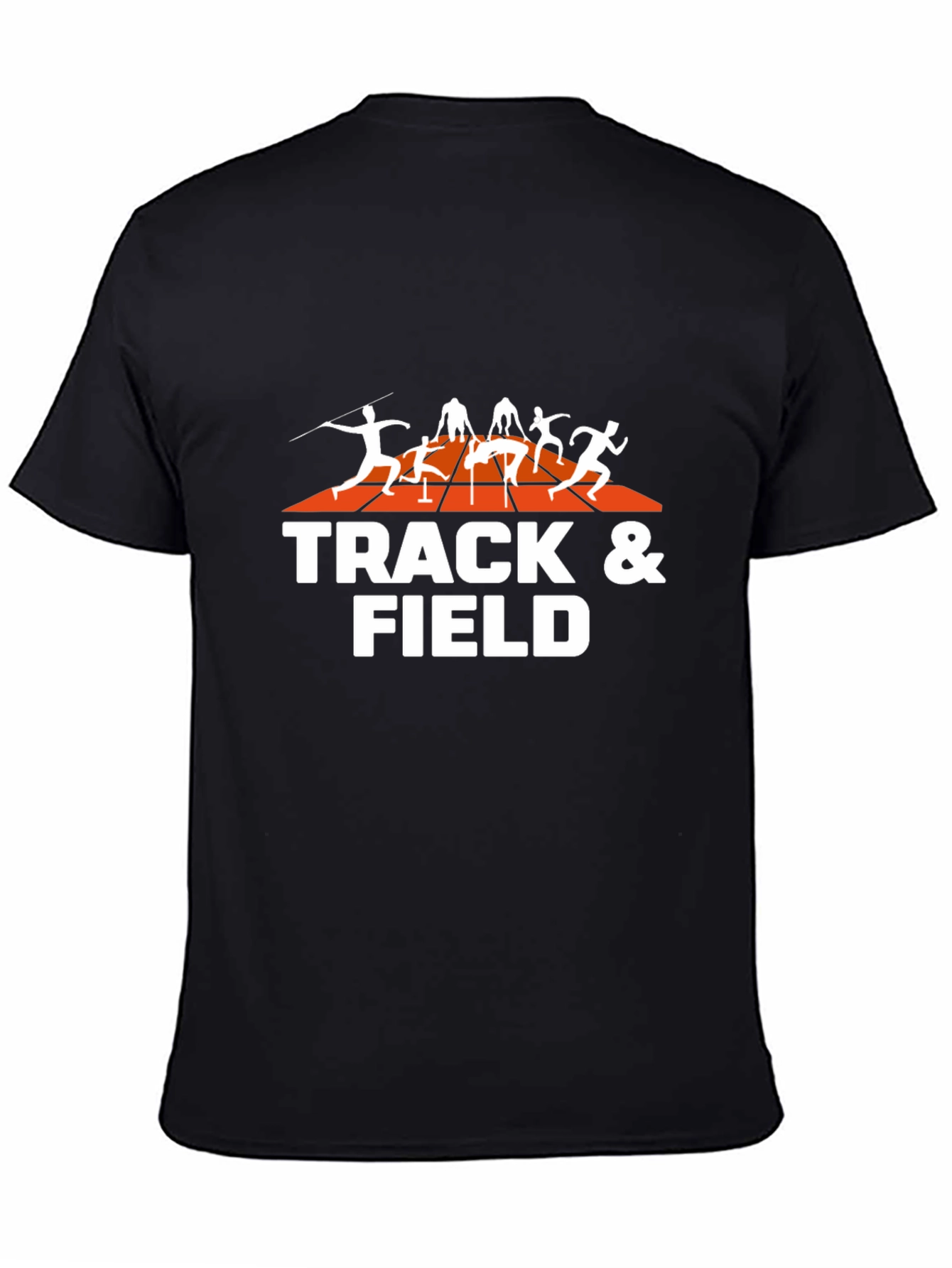 Track & Field Graphic Tee - Black