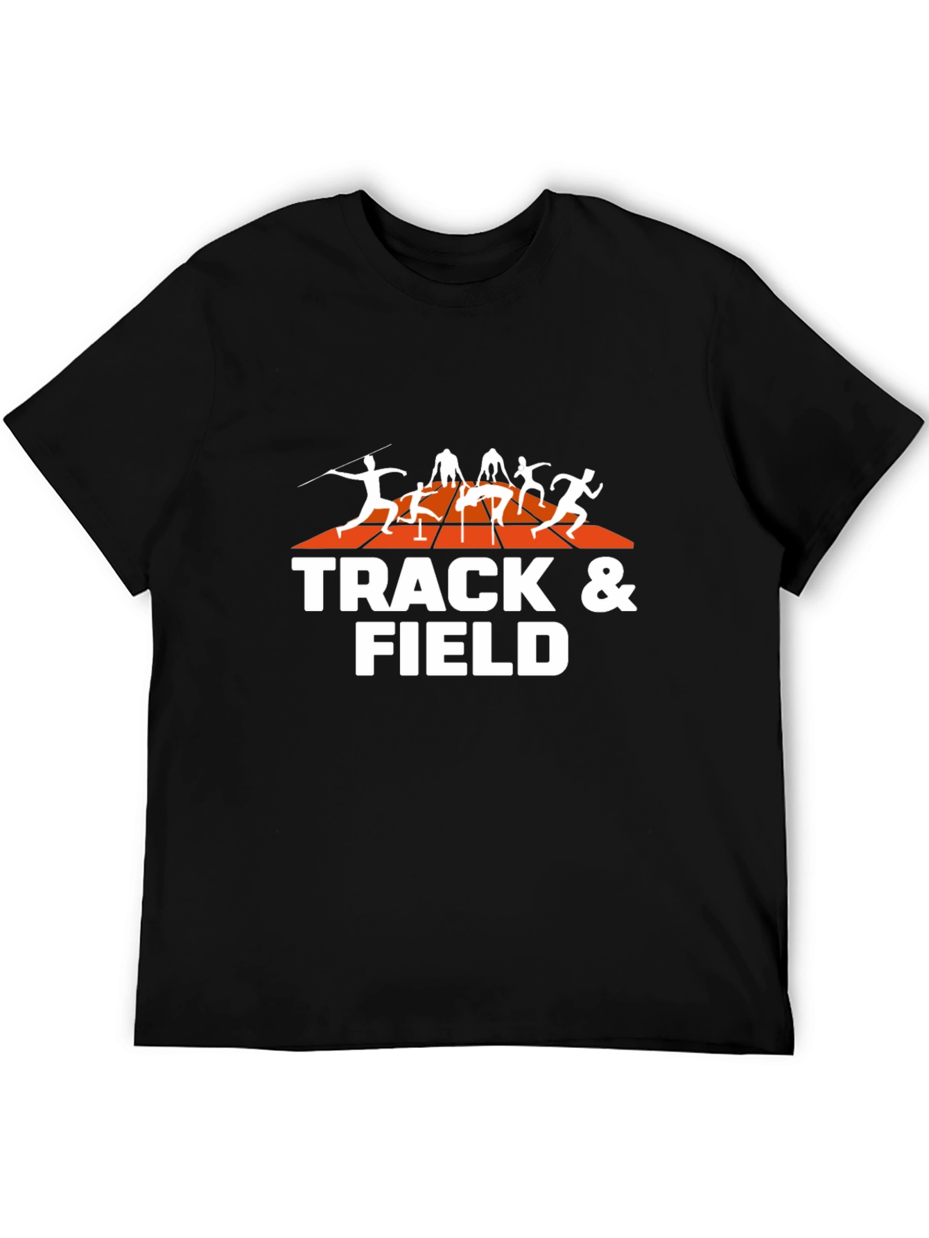 Track & Field Graphic Tee - Black