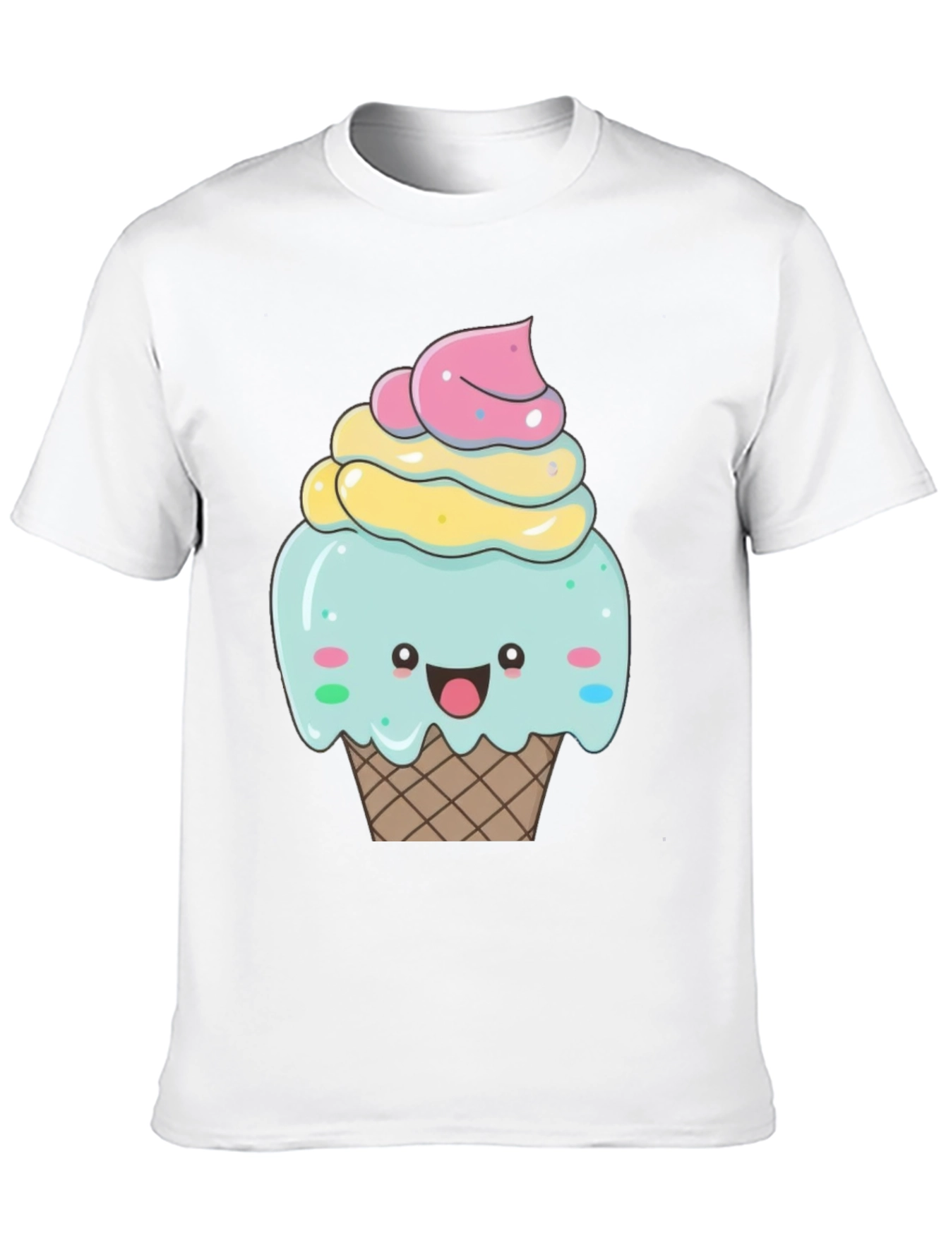 Cute Cupcake Graphic T-Shirt - Black Cotton Tee