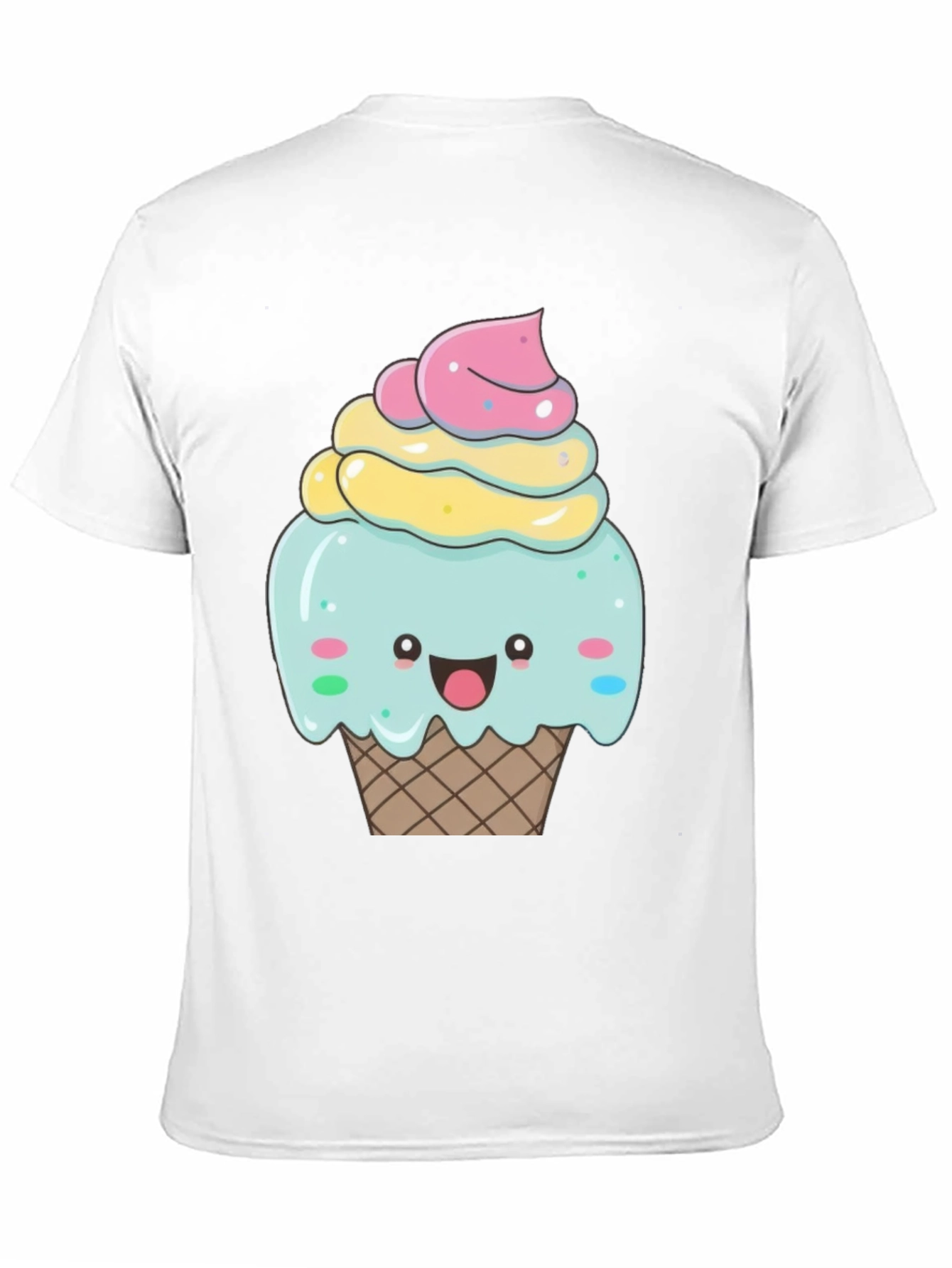 Cute Cupcake Graphic T-Shirt - Black Cotton Tee