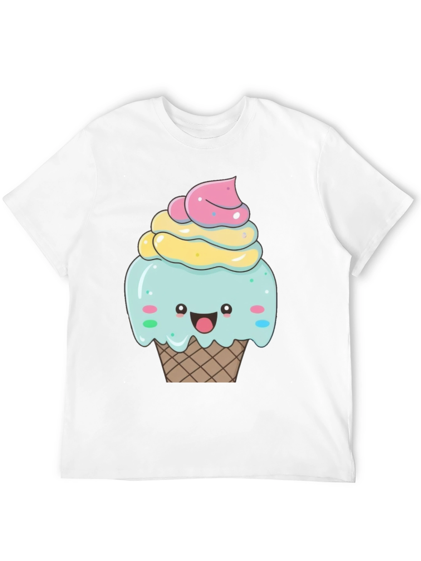 Cute Cupcake Graphic T-Shirt - Black Cotton Tee