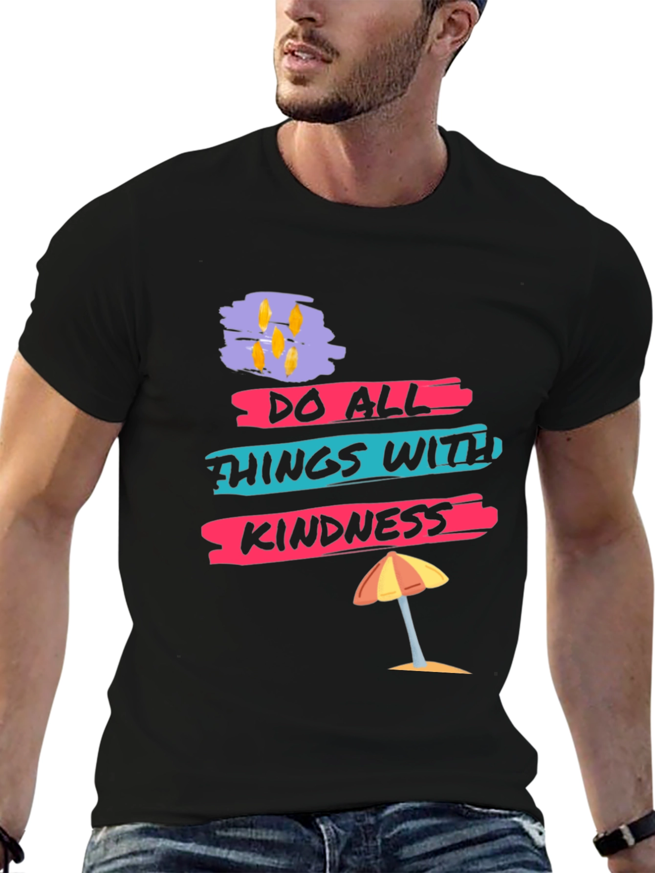 Kindness Graphic Tee - Mens Black T-Shirt
