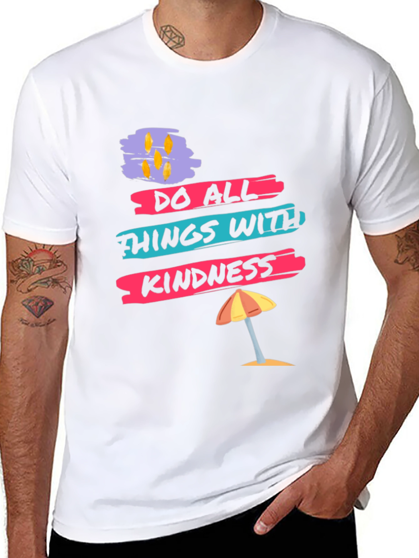 Kindness Graphic Tee - Mens Black T-Shirt