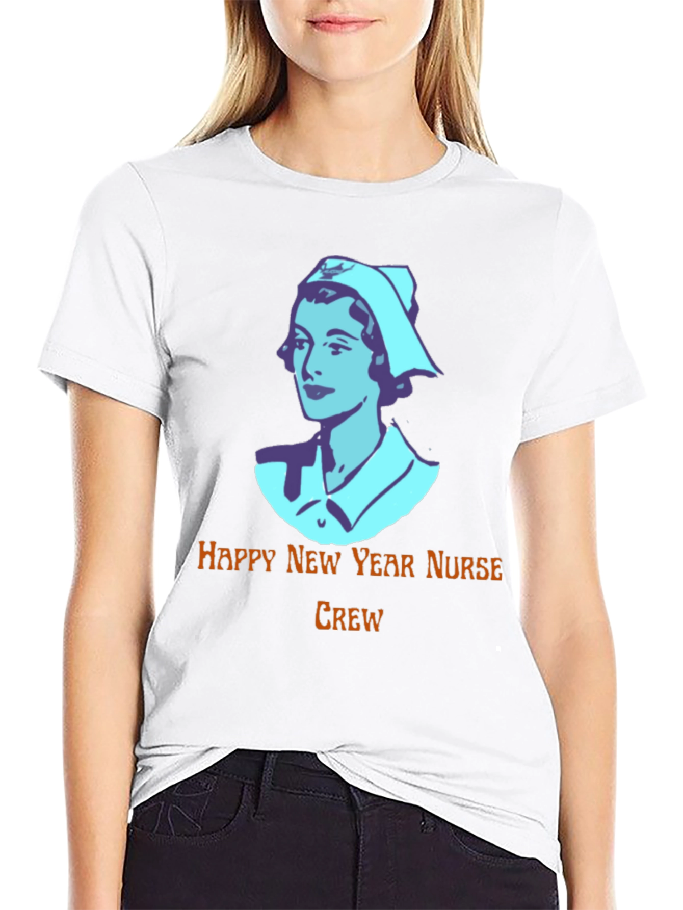 Happy New Year Nurse Crew Black T-Shirt