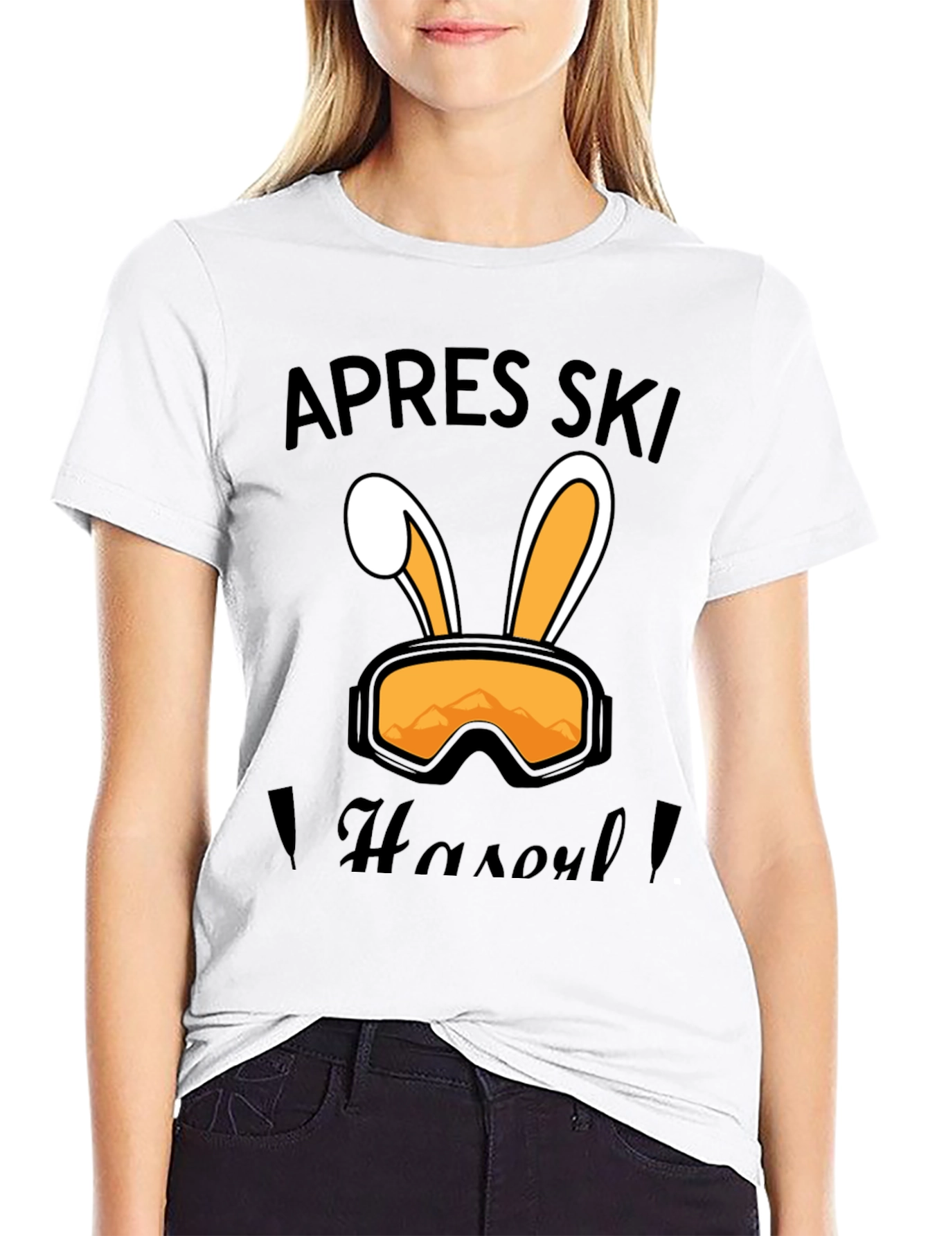 Apres Ski Hasoul T-Shirt - Bunny Goggles Design