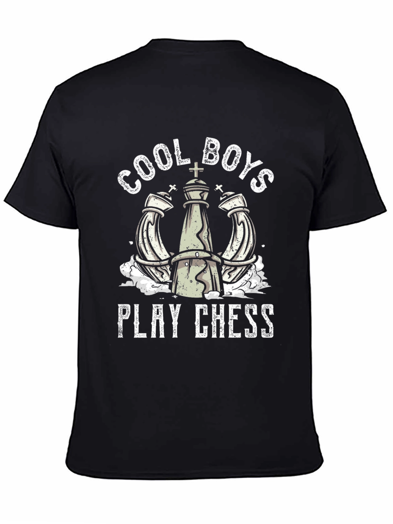 Cool Boys Play Chess T-Shirt - Graphic Tee
