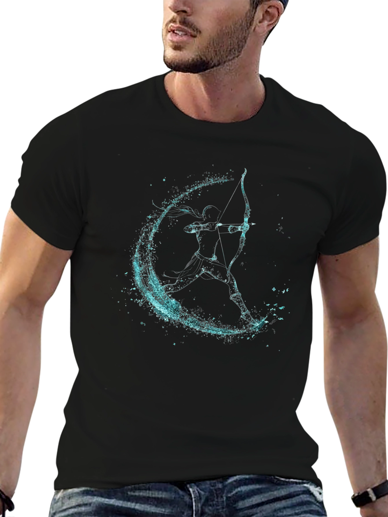 Archer Graphic Tee - Mens Black T-Shirt